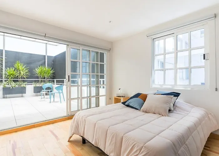 Art Deco Condesa Ii Stylish And Quiet W Rooftop Holiday home *