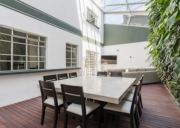 Art Deco Condesa Ii Stylish And Quiet W Rooftop Holiday home *